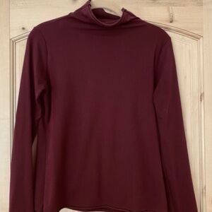 Elizabeth Suzann x Alabama Chanin Burgundy Turtleneck